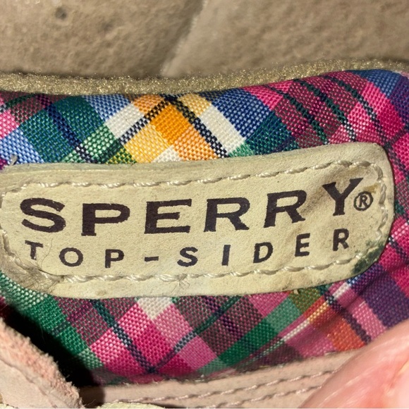 Sperry Topsider Angelfish Loafers Pink Plaid Women’s Size 10 - Picture 10 of 11